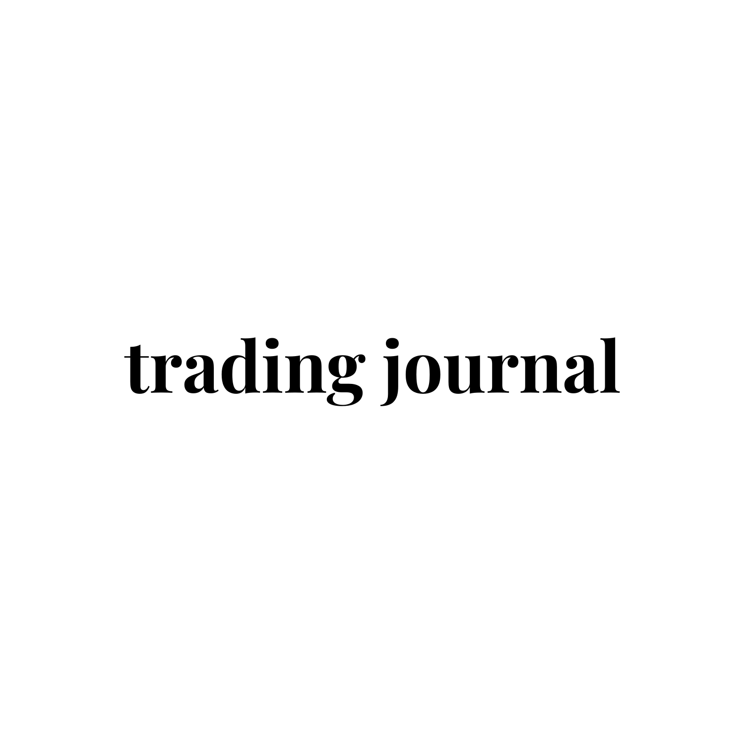 trading journal